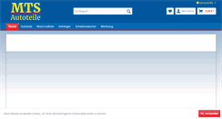 Desktop Screenshot of mts-autoteile-shop.de