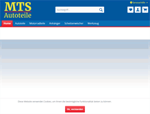 Tablet Screenshot of mts-autoteile-shop.de